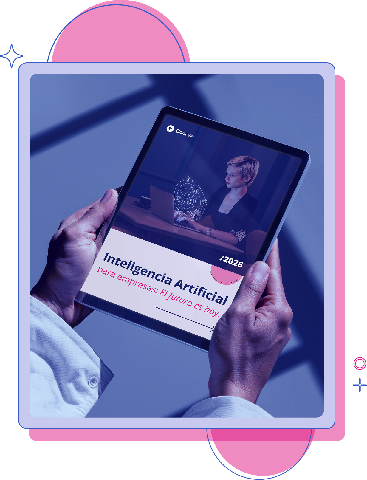 Man holding a tablet showcasing a checklist